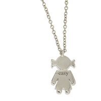 Vicenza - Piazzetta Palladio 2 - Collar Crivelli Mujer easy in Oro blanco Diamante 0.21 Ct 289-VP7597 - 289-VP7597